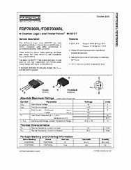 DataSheet FDB7030BL pdf